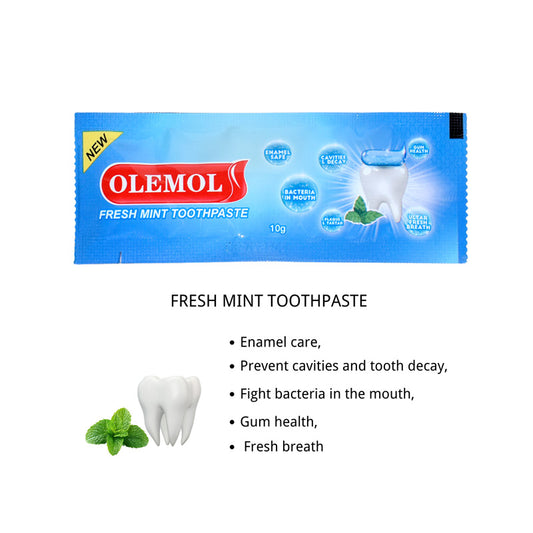 OLEMOL Fresh Mint Portable Toothpaste 10g
