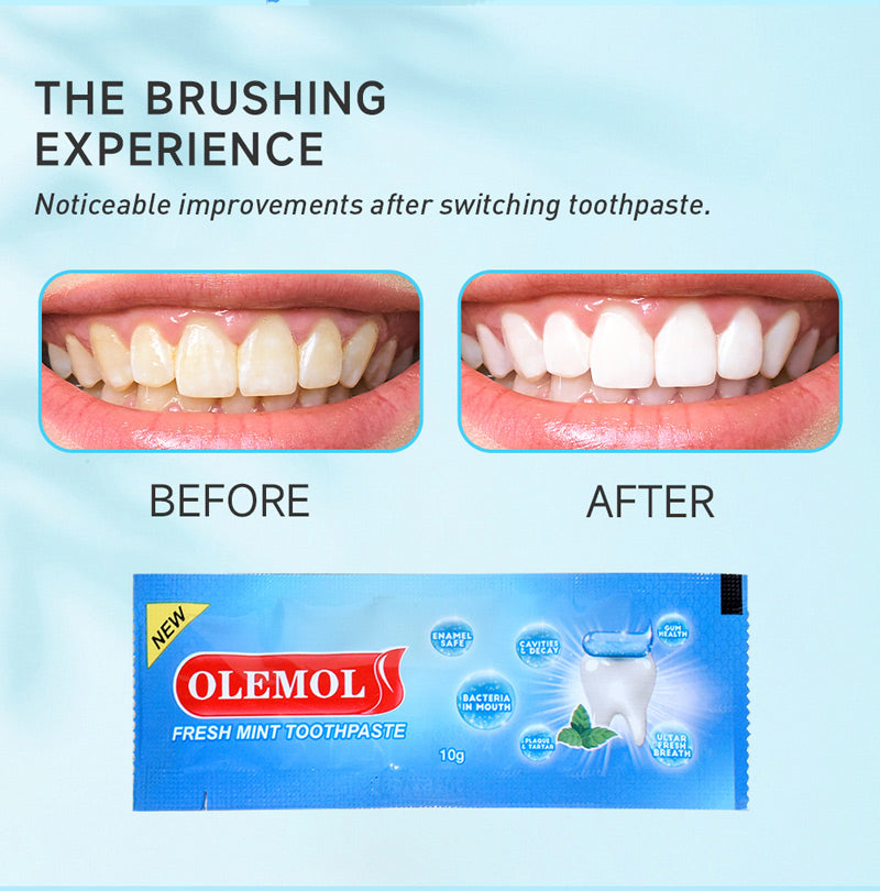 OLEMOL Fresh Mint Portable Toothpaste 10g