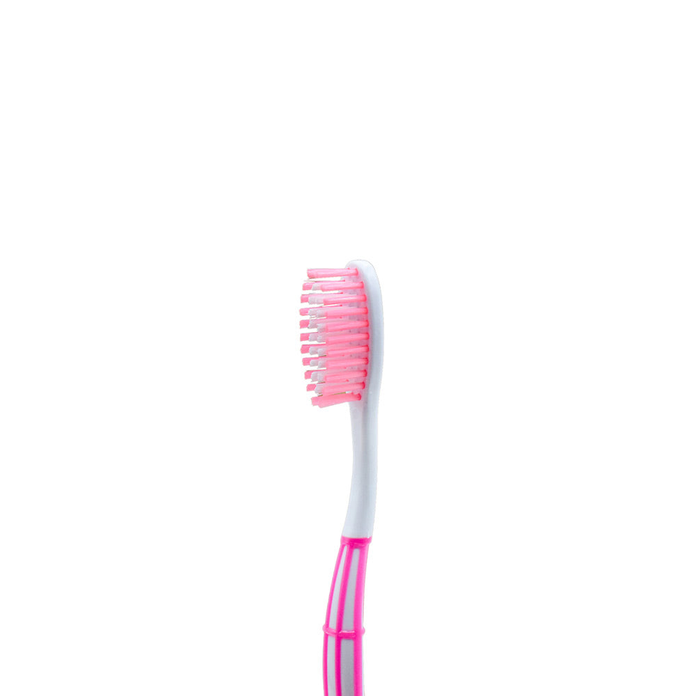 OLEMOL Flat-trim Toothbrush Medium Bristle Pack of 12 - Toothbrush for Deep Cleaning-KH03