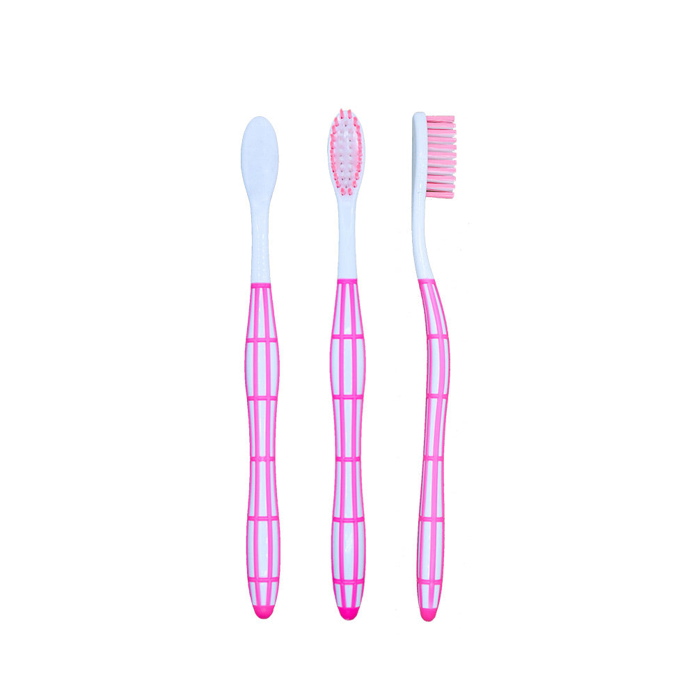 OLEMOL Flat-trim Toothbrush Medium Bristle Pack of 12 - Toothbrush for Deep Cleaning-KH03
