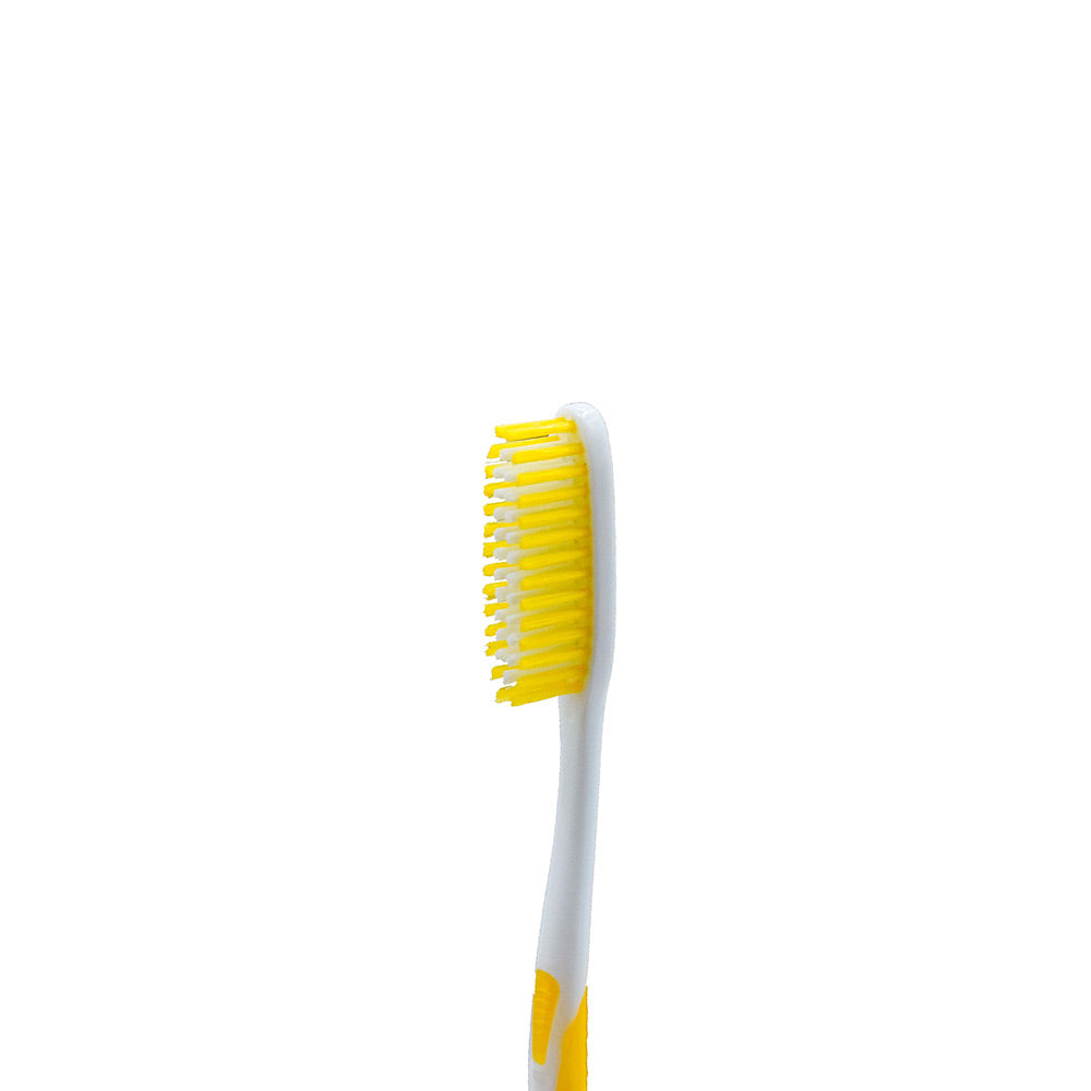 OLEMOL Flat-trim Toothbrush Medium Bristle Pack of 3 - Toothbrush for Deep Cleaning - KH07