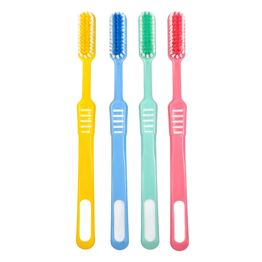 OLEMOL ZigZag Toothbrush Medium Bristle Pack of 12 - Toothbrush for Deep Cleaning