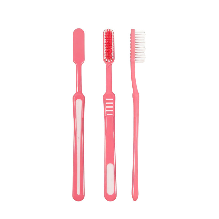 OLEMOL ZigZag Toothbrush Medium Bristle Pack of 12 - Toothbrush for Deep Cleaning